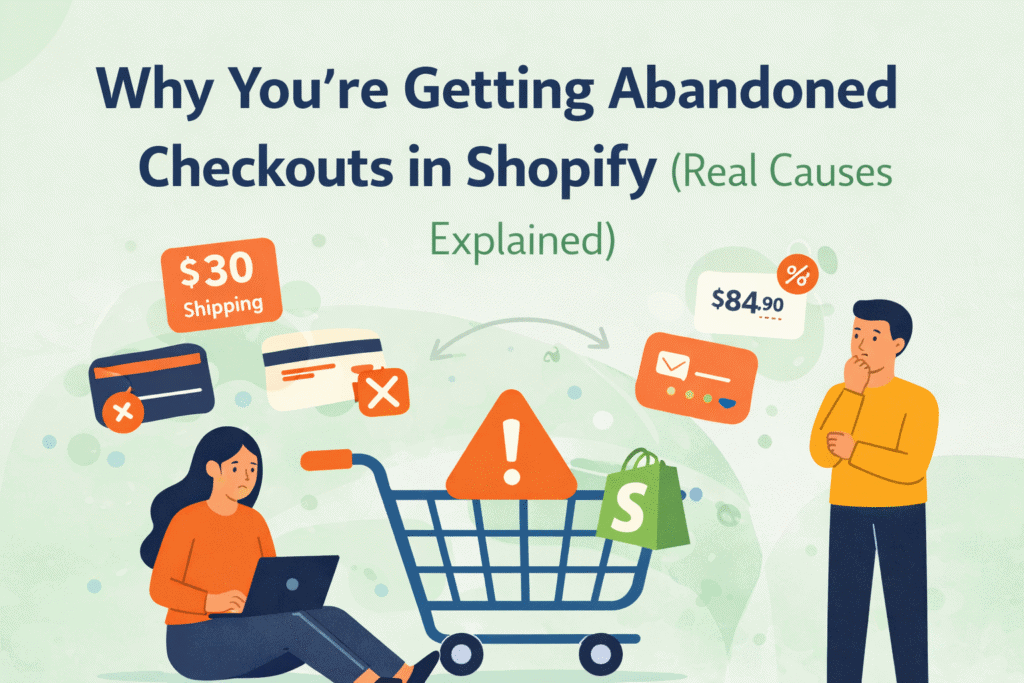why you’re getting abandoned checkouts in shopify